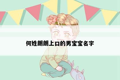 何姓朗朗上口的男宝宝名字