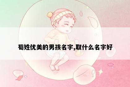 荀姓优美的男孩名字,取什么名字好