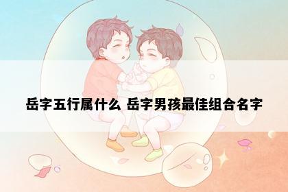 岳字五行属什么 岳字男孩最佳组合名字